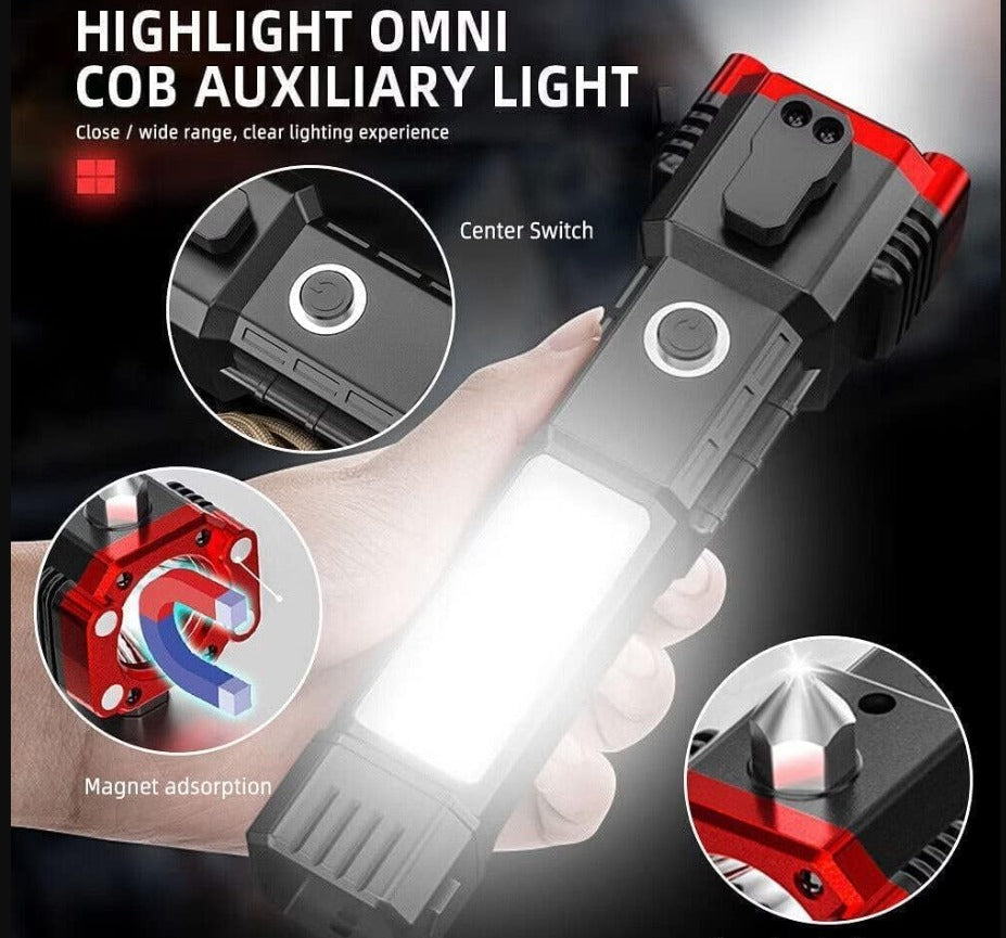 Torch light, LED 3W Torch Light Rechargeable Torch Flashlight